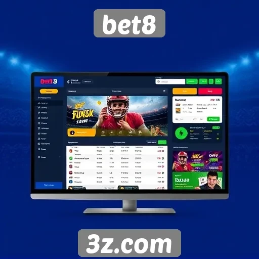 Usabilidade e design da interface do bet8